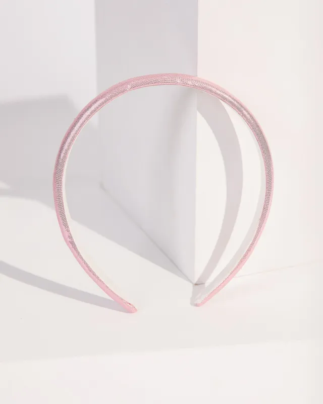 Pink Thin Metallic Headband sold by Collete Hayman