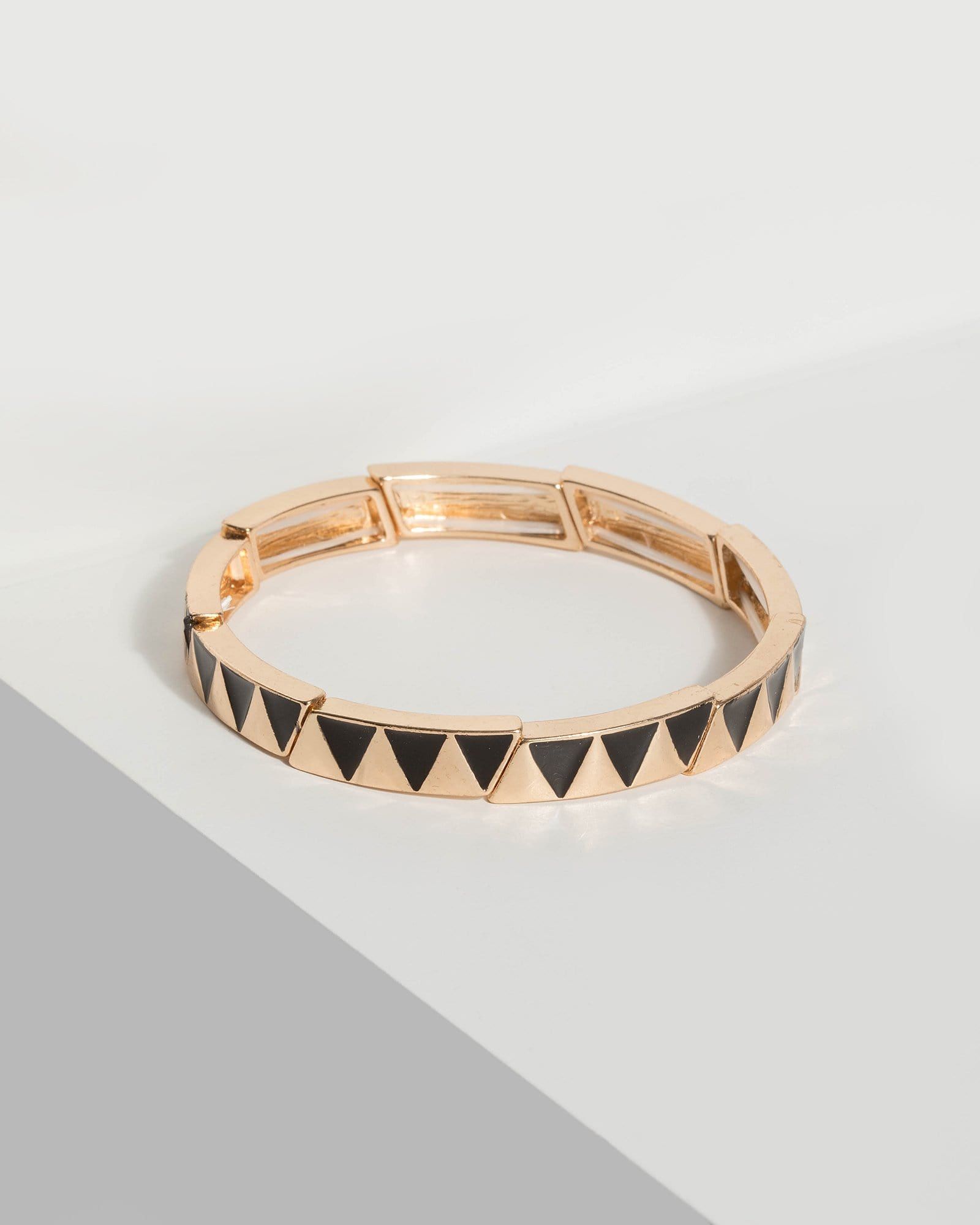 Black Gold Triangle Bracelet Set sold by Collete Hayman
