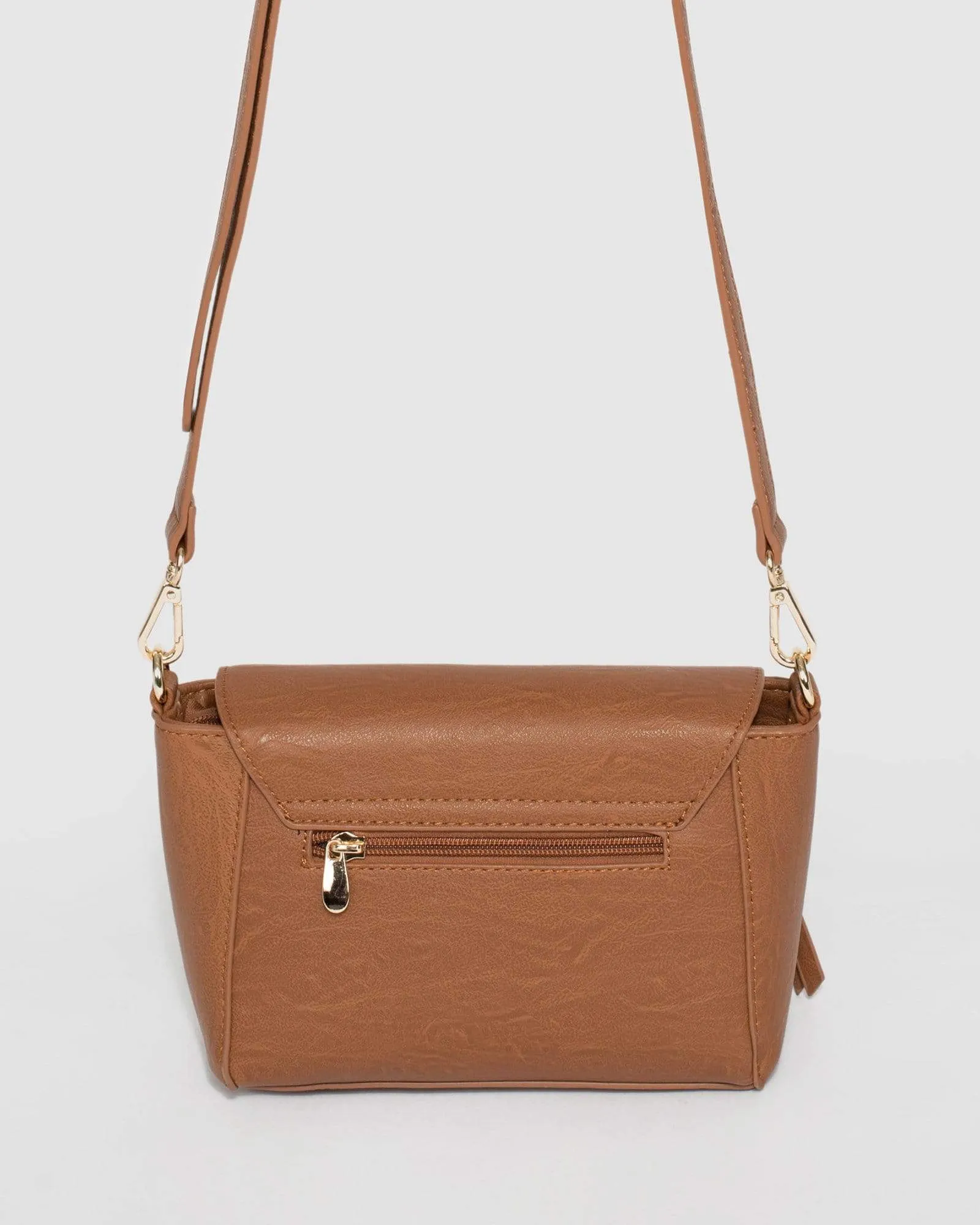 Tan Lydia Zip Crossbody Bag sold by Collete Hayman product image thumbnail 5