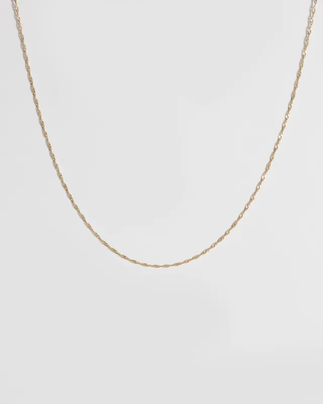 Gold Plated Fine Rope Necklace sold by Collete Hayman
