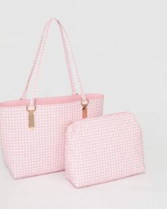 Pink Angelina Med Print Tote sold by Collete Hayman