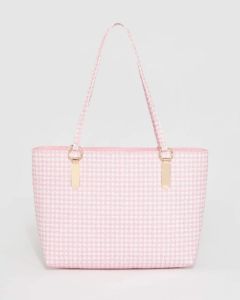Pink Angelina Med Print Tote sold by Collete Hayman