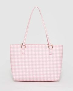 Pink Angelina Med Print Tote sold by Collete Hayman