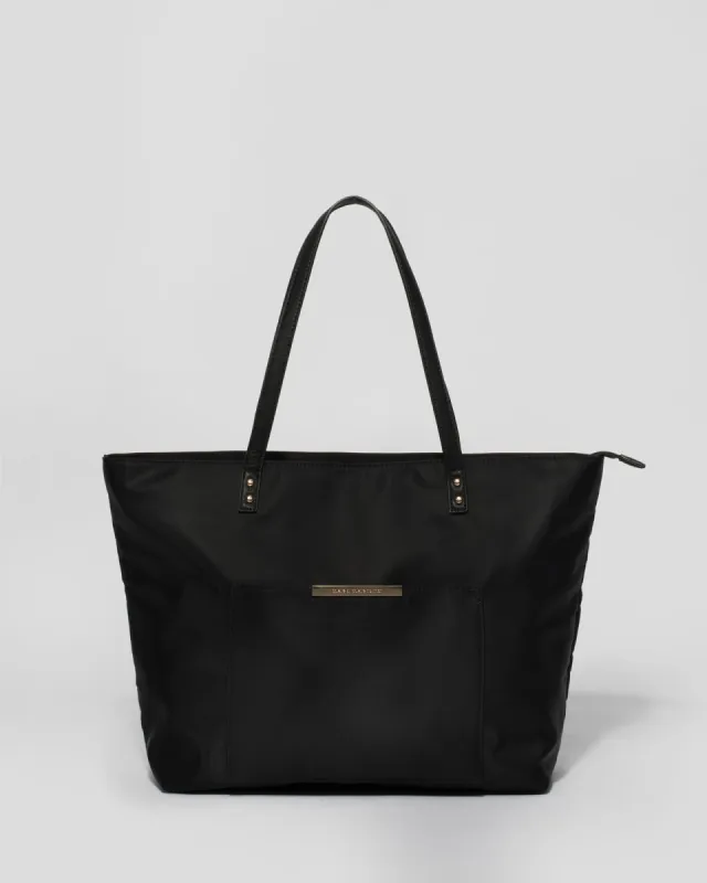 Black Carla Large Tote Bag sold by Collete Hayman