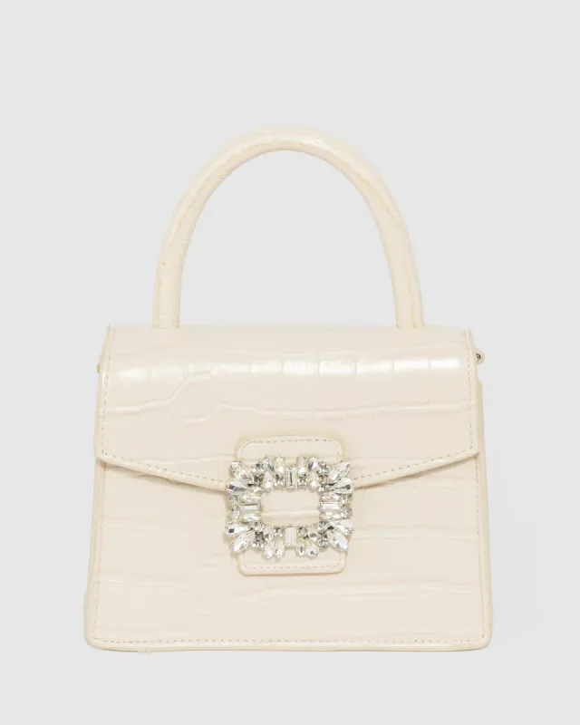 Ivory Eleanor Top Handle Bag sold by Collete Hayman