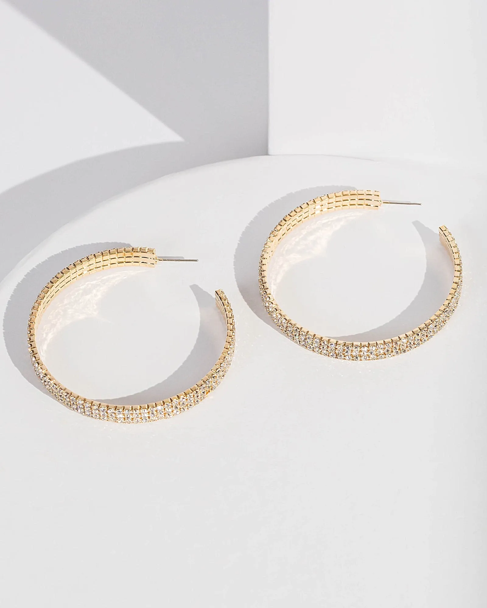 Gold Shiny Hoop Earrings sold by Collete Hayman