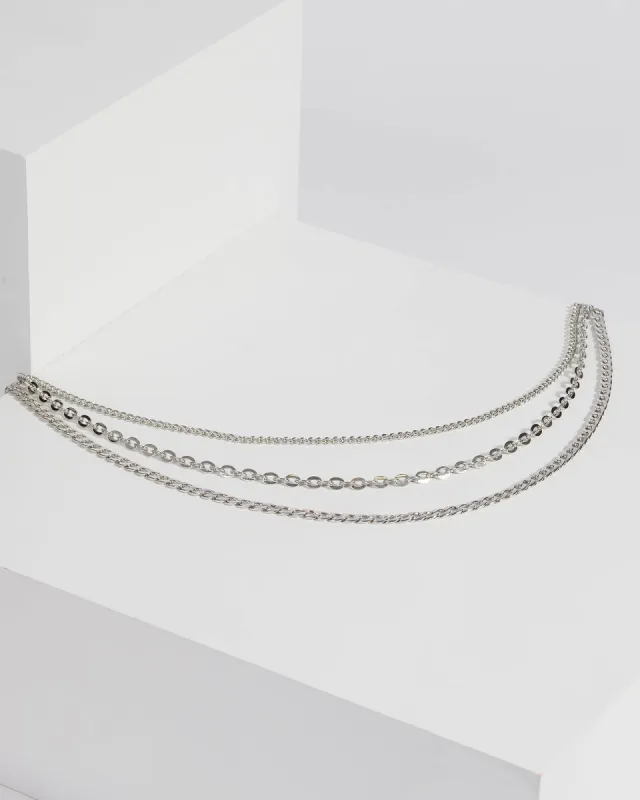 Silver Chain Layered Necklace sold by Collete Hayman