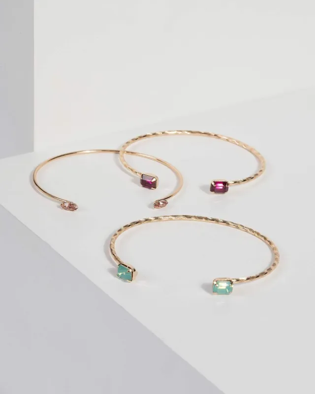 Multi Colour Crystal Cuff sold by Collete Hayman