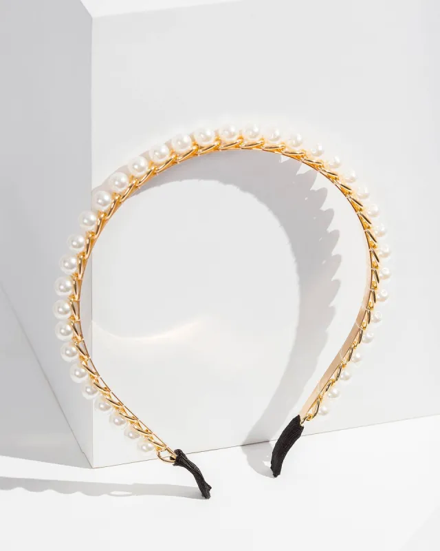 Pearl And Metal Headband sold by Collete Hayman