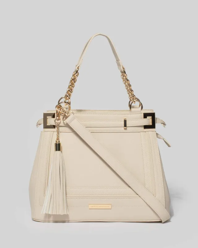 Ivory Zoe Multi Tote Bag sold by Collete Hayman
