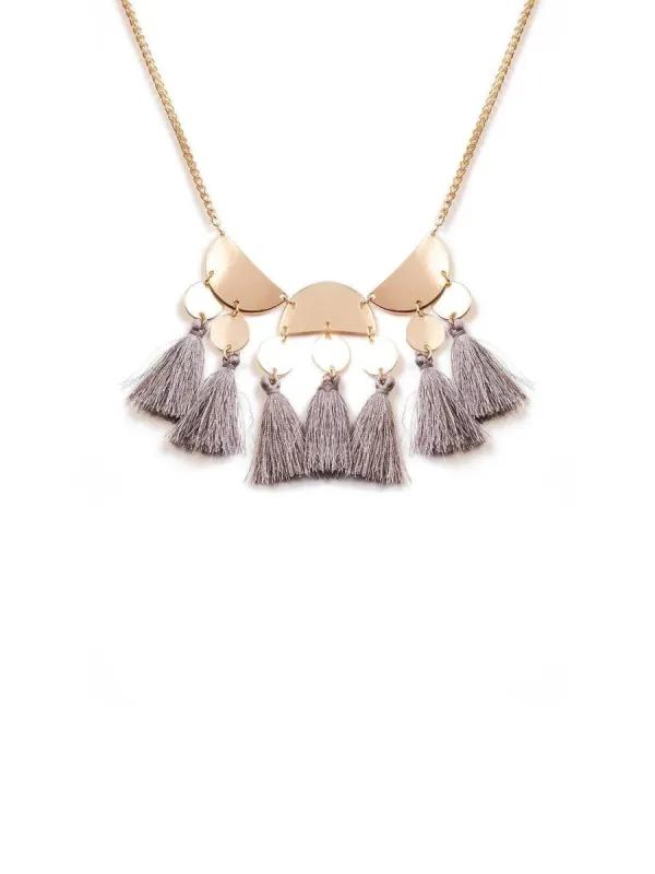 Disc  With Tassel Stonenecklace sold by Collete Hayman