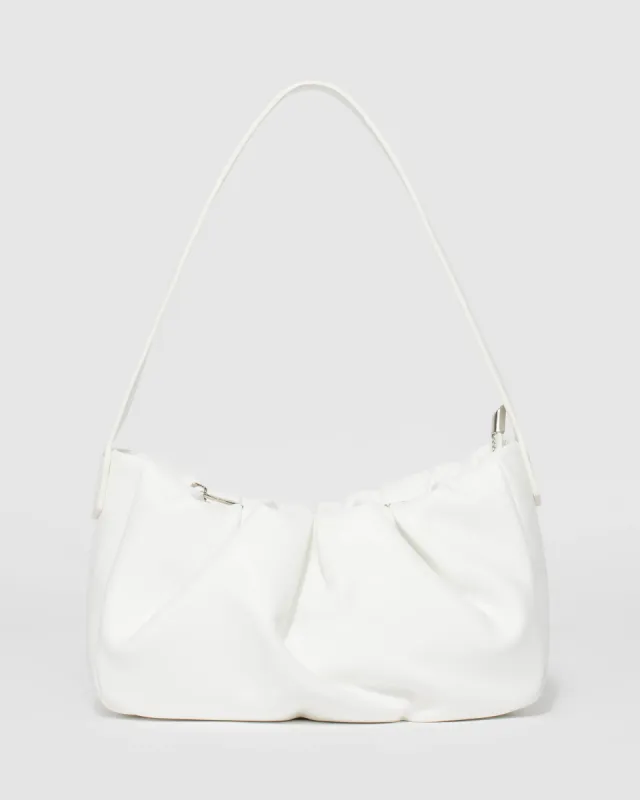 White Tilly Baguette Bag sold by Collete Hayman