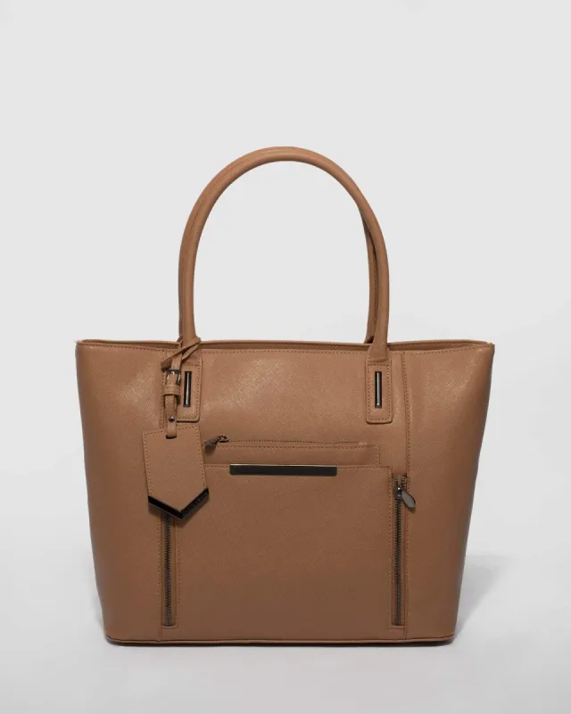 Caramel Premium Zip Tote Bag sold by Collete Hayman