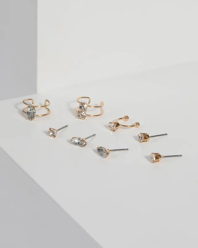 Crystal Ear Stack Earrings sold by Collete Hayman