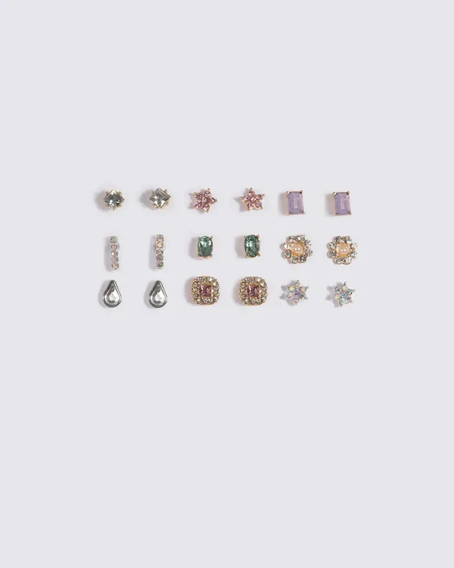 Crystal Flower Stud Earring Set sold by Collete Hayman