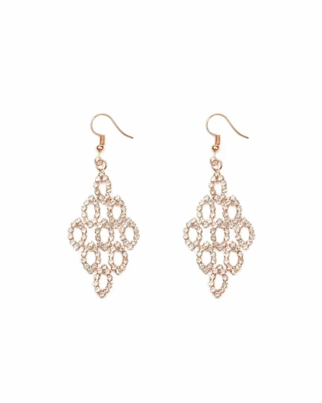 Gradual Diamante Drop Earrings sold by Collete Hayman