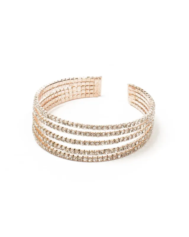 Curved Flexi Multi Row Bracelet sold by Collete Hayman
