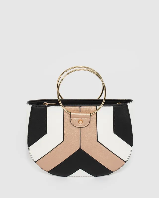 Multi Colour Missy Circle Top Handle Bag made by Collete Hayman