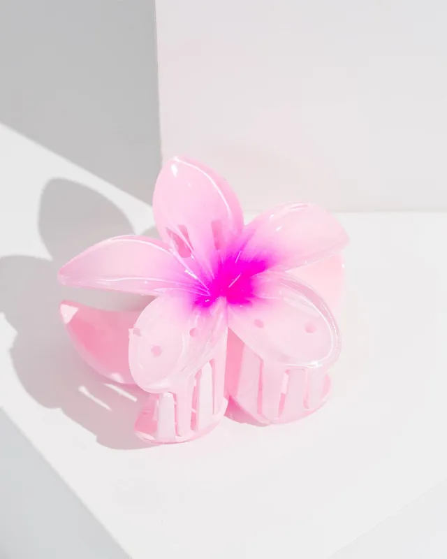 Pink Frangipani Claw Clip sold by Collete Hayman