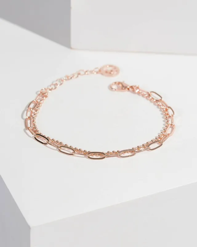 Rose Gold Two Contrast Chain sold by Collete Hayman