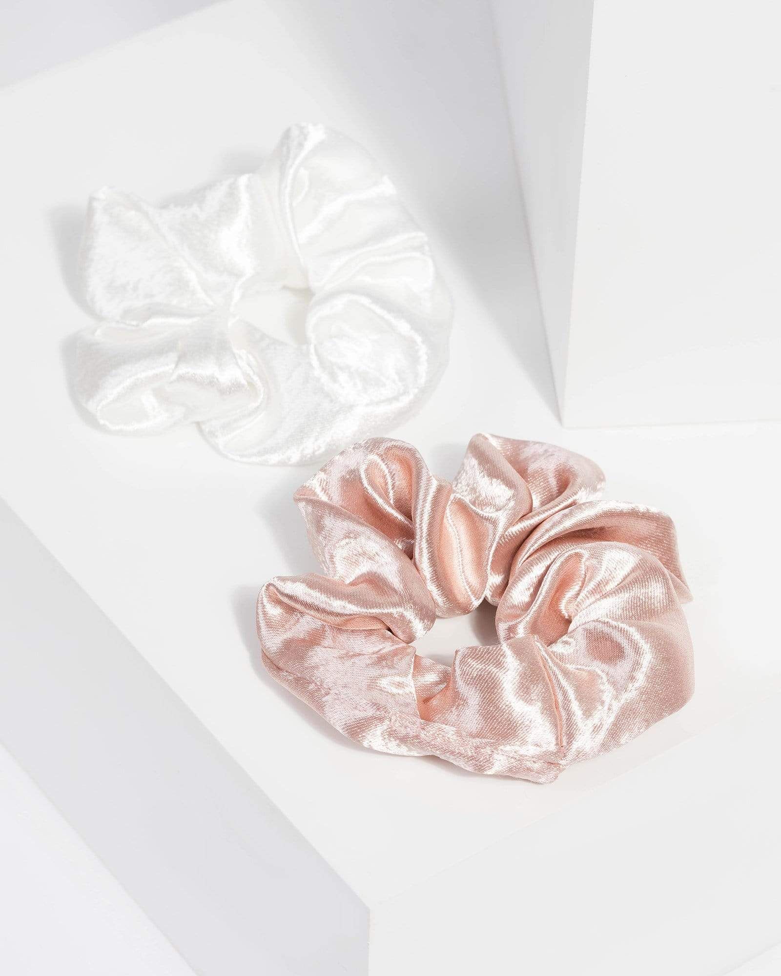 Multi Colour Satin Scrunchies sold by Collete Hayman