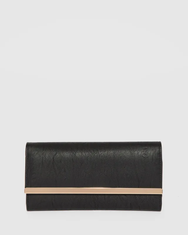 Black Natalie Edge Bar Wallet sold by Collete Hayman