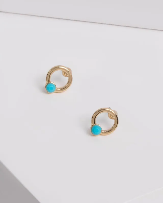Gold Plated Mini Hoop Detail Earrings sold by Collete Hayman