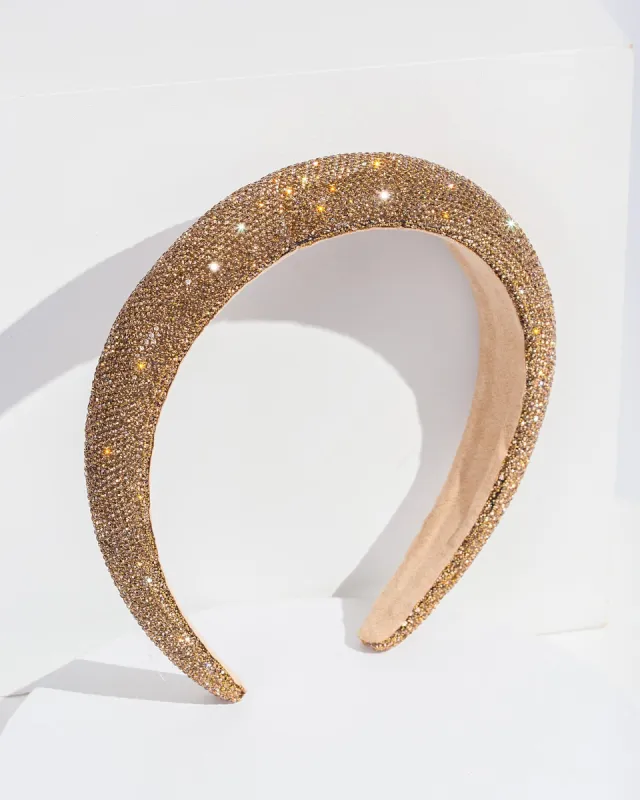 Gold Fine Crystal Headband sold by Collete Hayman