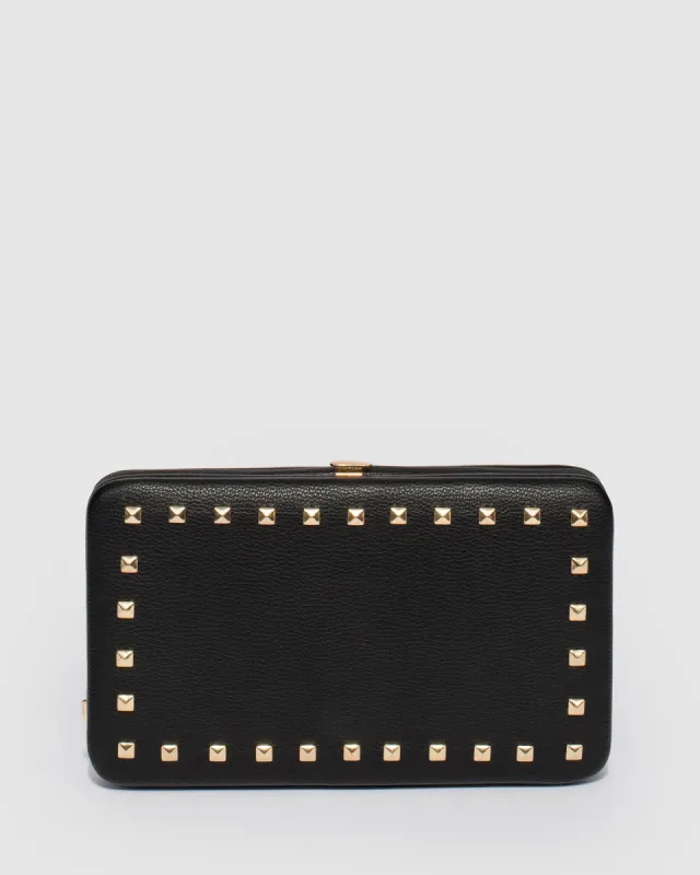 Black Eve Stud Hardcase Wallet sold by Collete Hayman