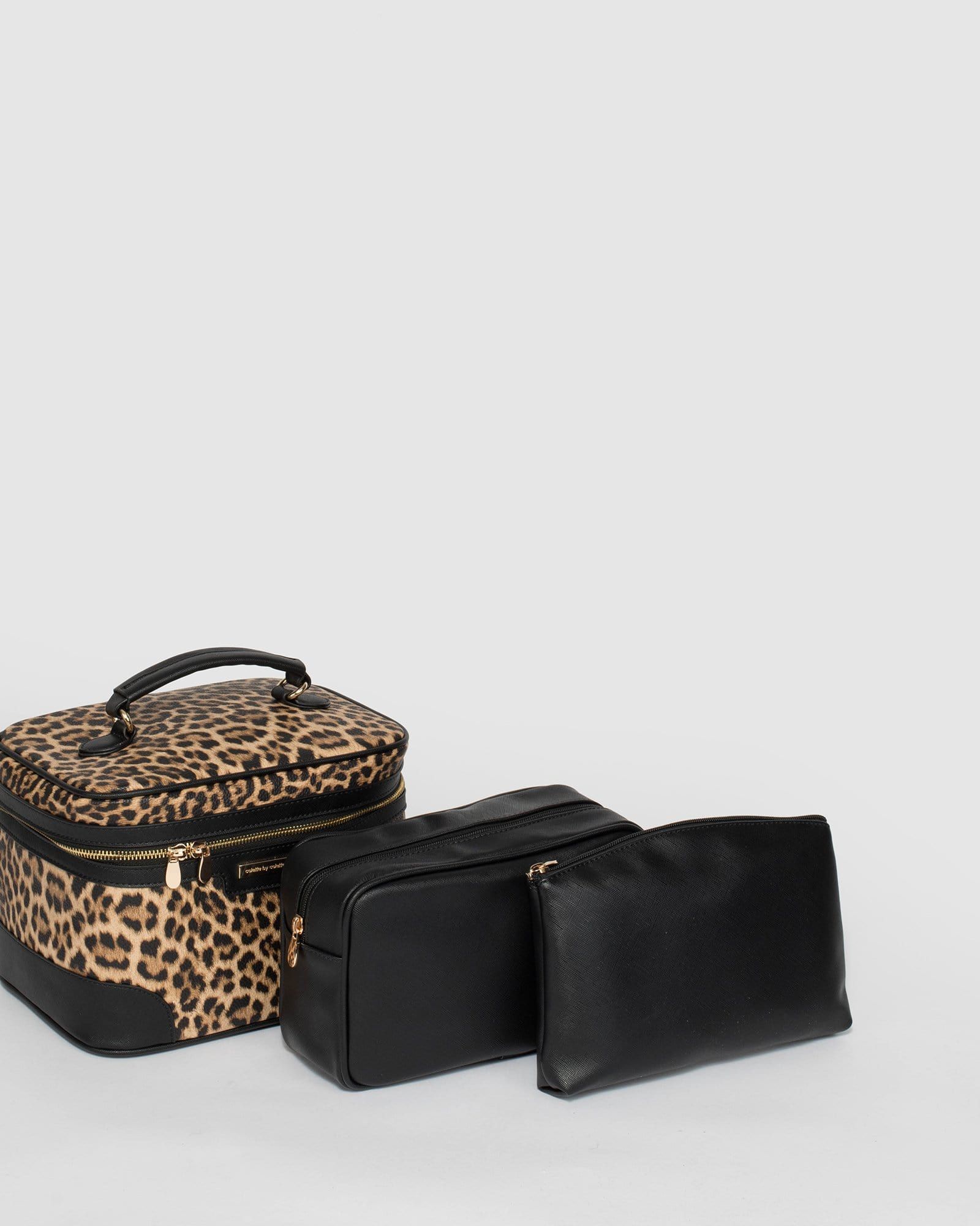 Leopard Print Cosmetic Case Pack sold by Collete Hayman product image thumbnail 3
