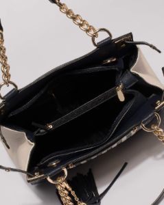 Navy and Ivory Zoe Multi Tote Bag sold by Collete Hayman