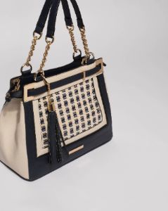Navy and Ivory Zoe Multi Tote Bag sold by Collete Hayman