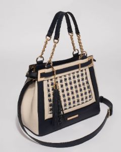 Navy and Ivory Zoe Multi Tote Bag sold by Collete Hayman