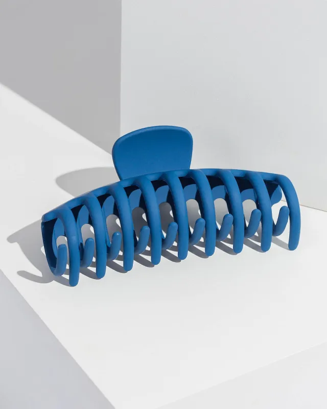 Blue Round Matte Claw Clip sold by Collete Hayman