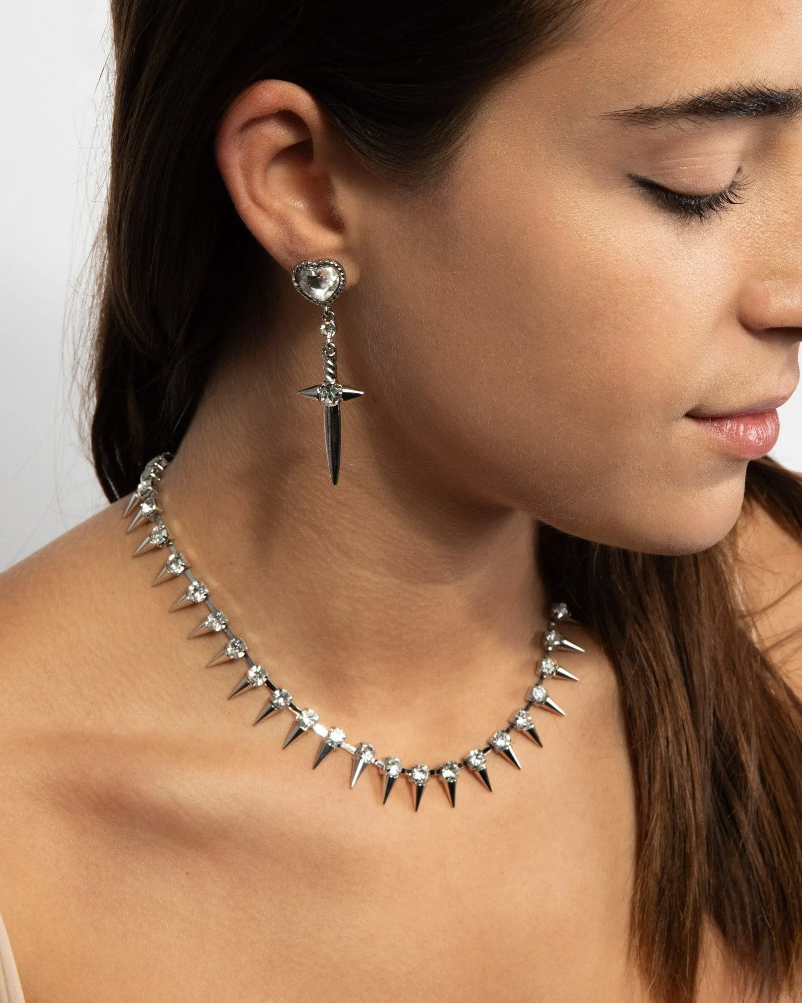 Crystal Spike Necklace sold by Collete Hayman product image thumbnail 2