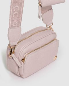 Pink Amalia Webbing Crossbody Bag sold by Collete Hayman