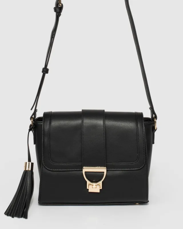 Black Dianna Crossbody Bag sold by Collete Hayman