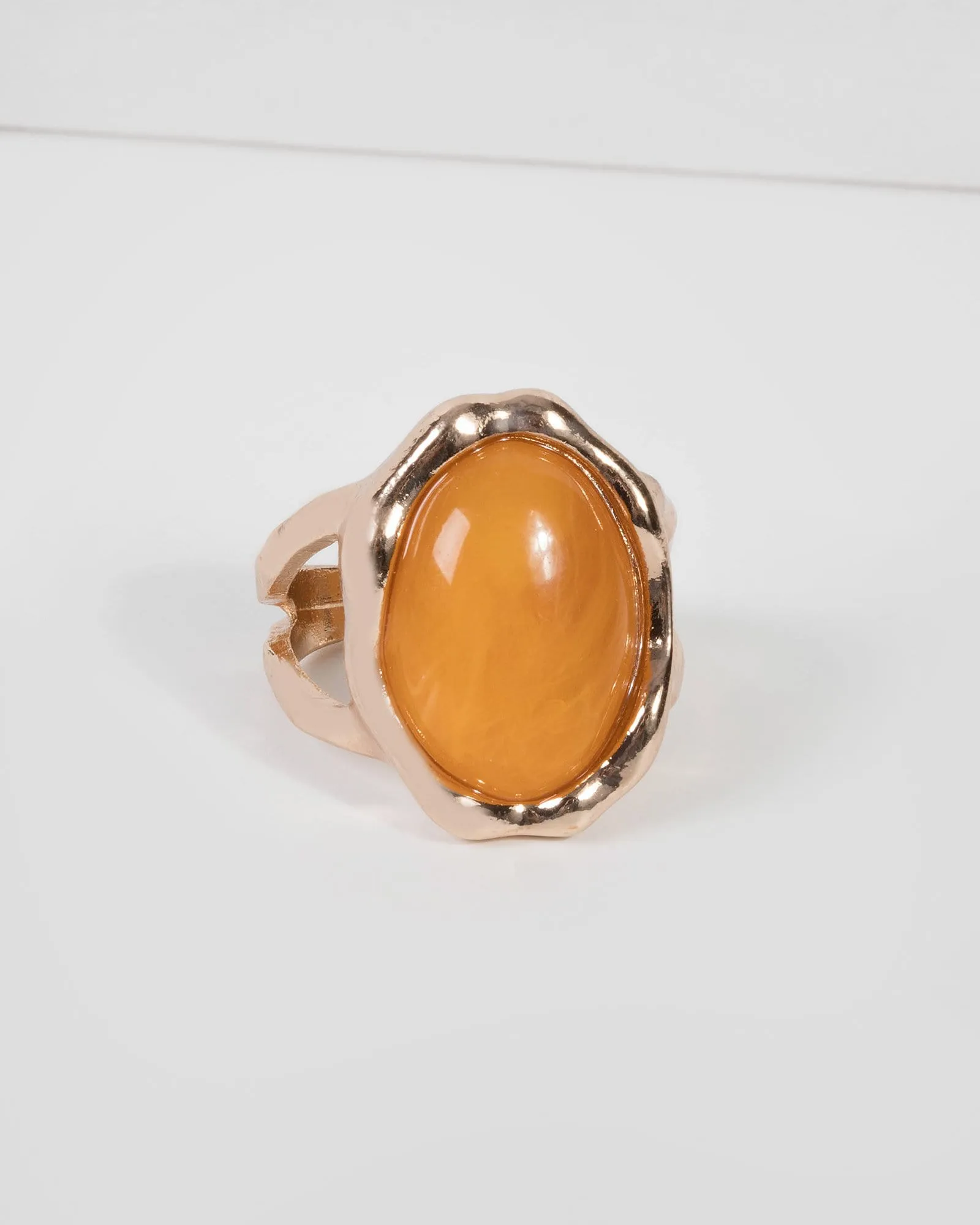 Brown Organic Stone Ring sold by Collete Hayman