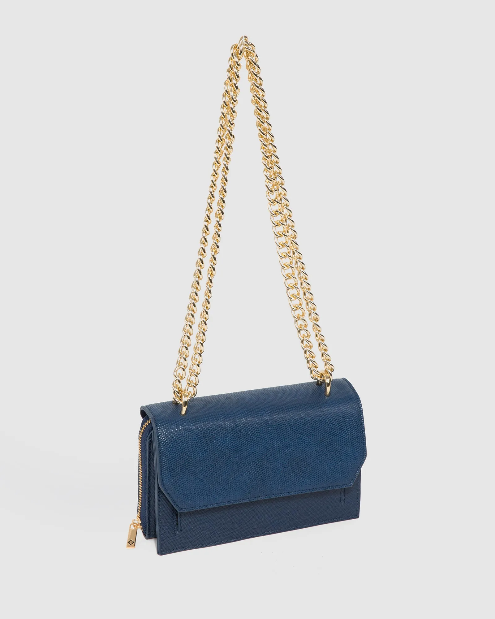 Navy Harper Chain Crossbody Bag sold by Collete Hayman product image thumbnail 4