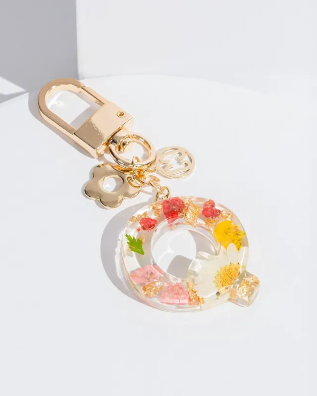 Q - Initial Bag Charm Flower sold by Collete Hayman