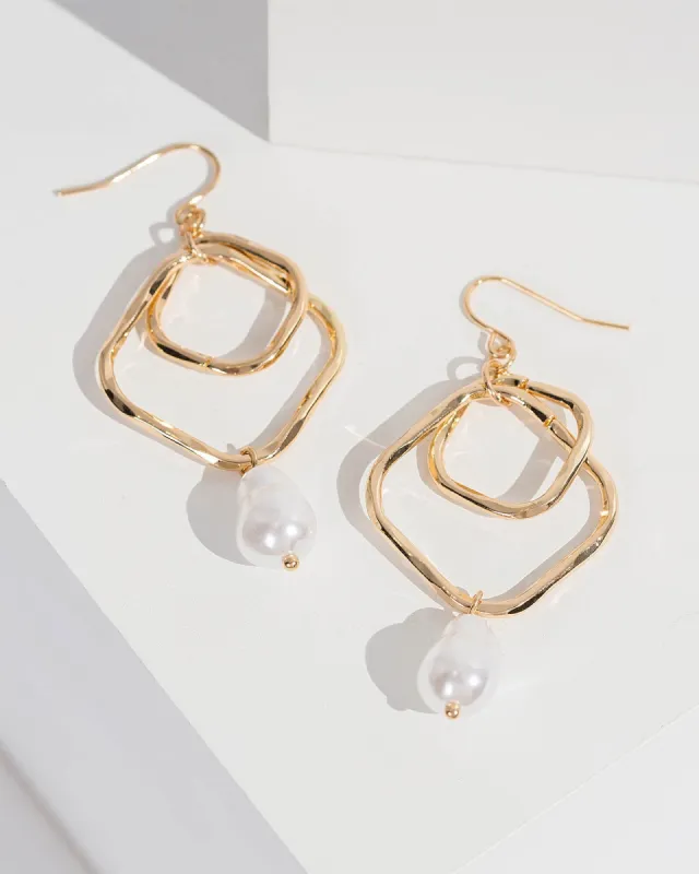 Pearl Organic Loops Earrings sold by Collete Hayman