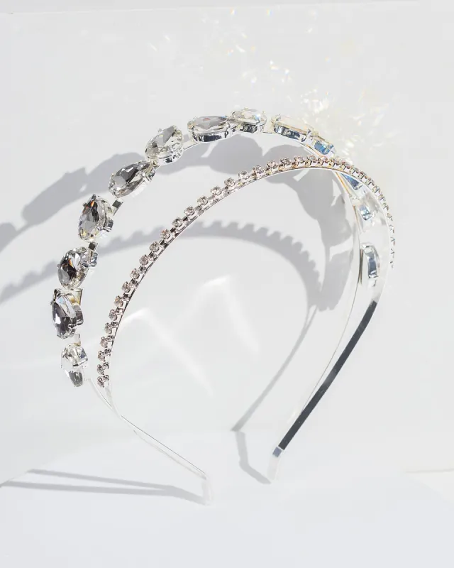 Crystal Teardrop Detail Headband sold by Collete Hayman