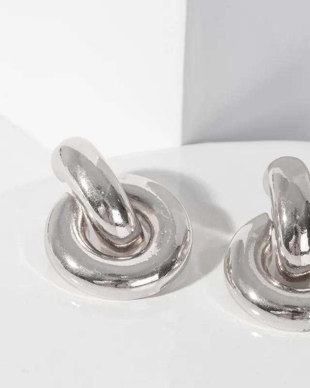 Silver Bubble Door Knocker Earrings sold by Collete Hayman