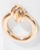Gold Knotted Door Knocker Earrings sold by Collete Hayman