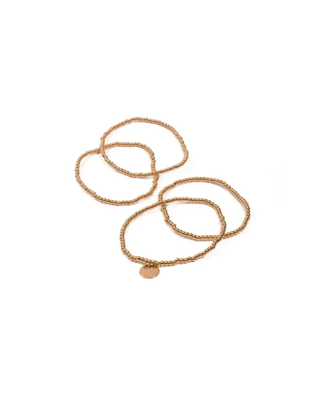 Gold Plated Ball Chain Bracelet  Pack sold by Collete Hayman