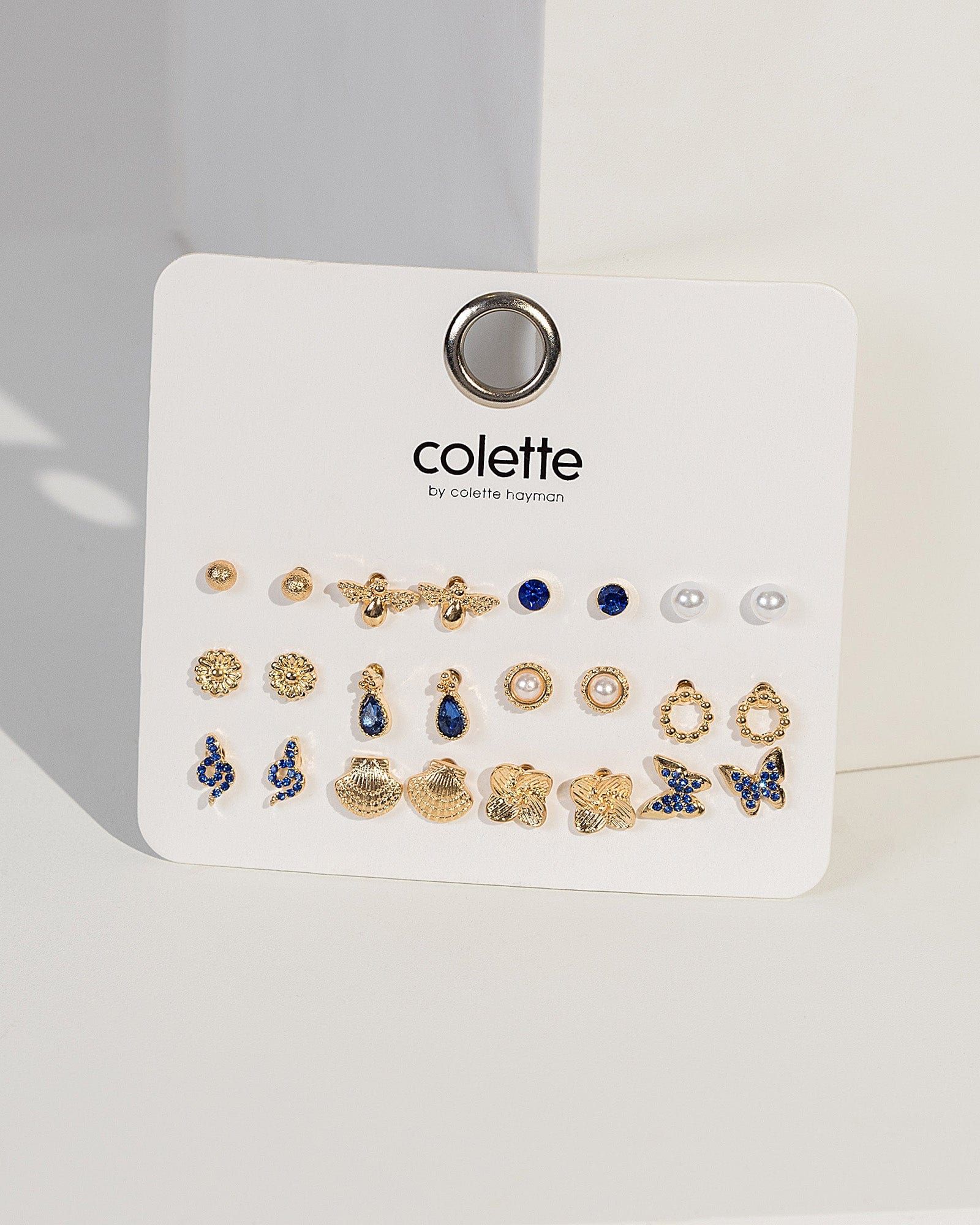 Blue Animals & Pearl Earring Pack sold by Collete Hayman