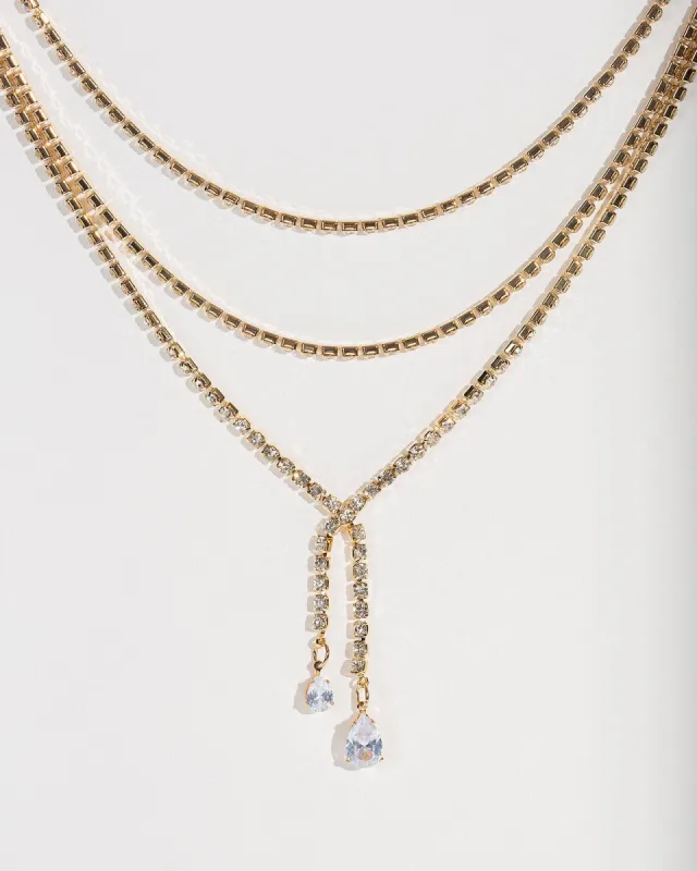 Gold Chunky Chain Looped Necklace sold by Collete Hayman