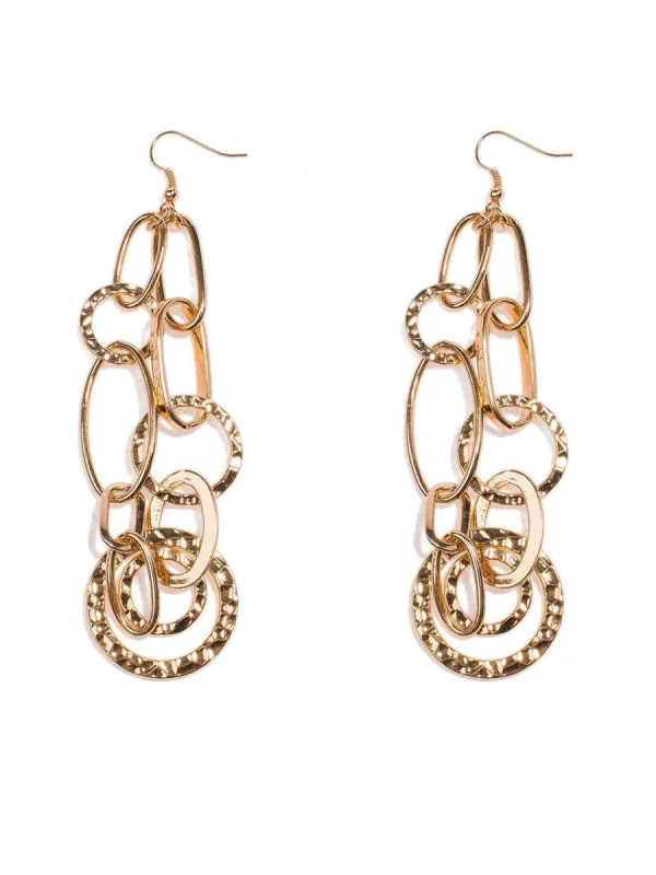 Contemporary Chain Statement Earrings sold by Collete Hayman