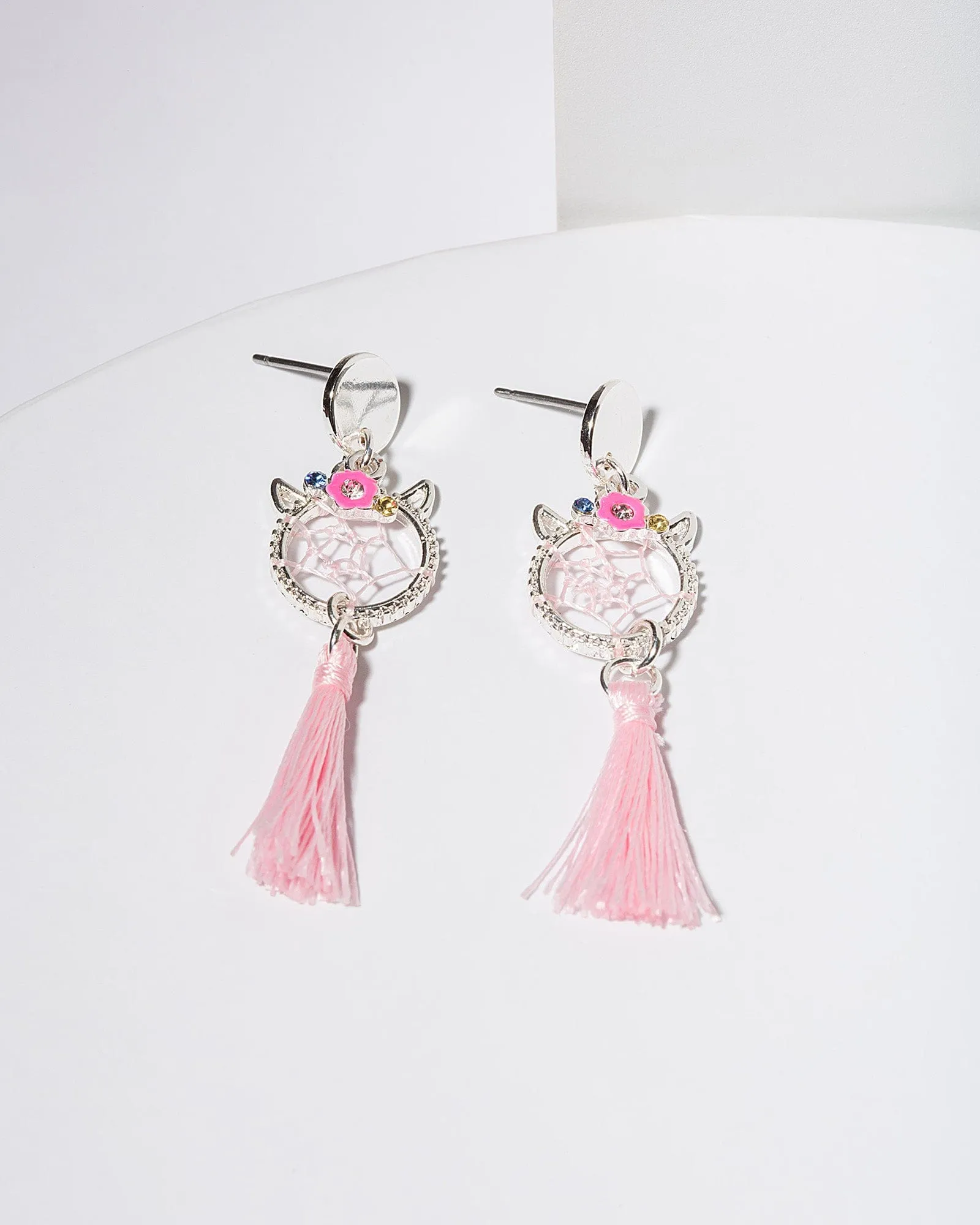 Pink Unicorn Dreamcatcher Earrings sold by Collete Hayman