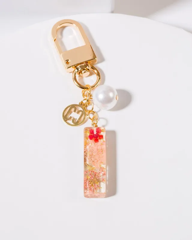 I - Initial Bag Charm Pearl sold by Collete Hayman